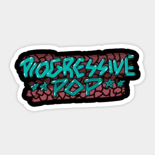 Progressive pop vintage Sticker